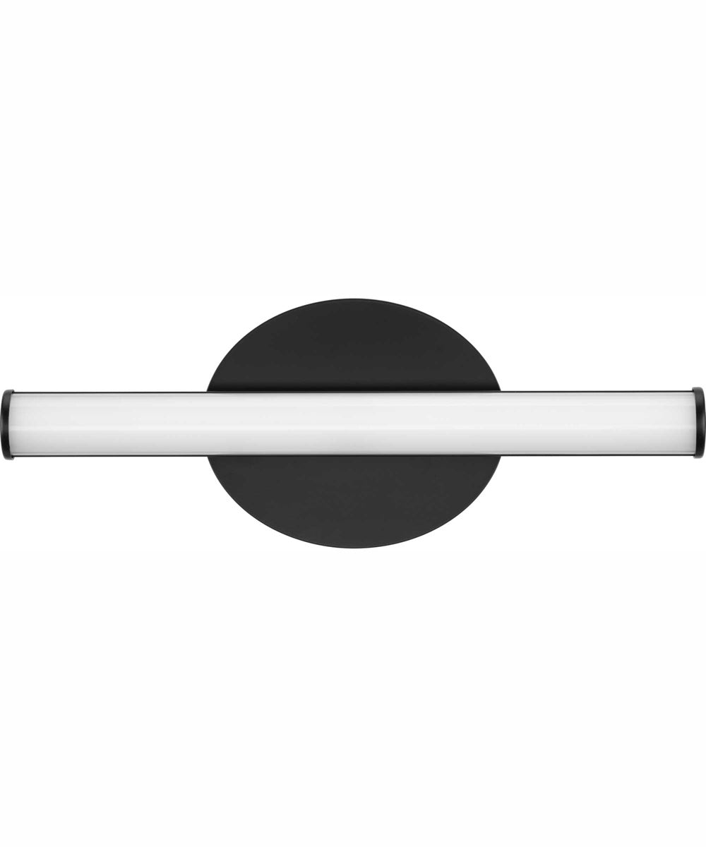 Phase 3 16 in. Small Modern 3CCT Integrated LED Linear Vanity Light Matte Black
