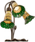 16" High Stained Glass Pond Lily 3 Light Accent Lamp