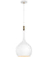 Ziggy 1-Light Medium Pendant in Chalk White