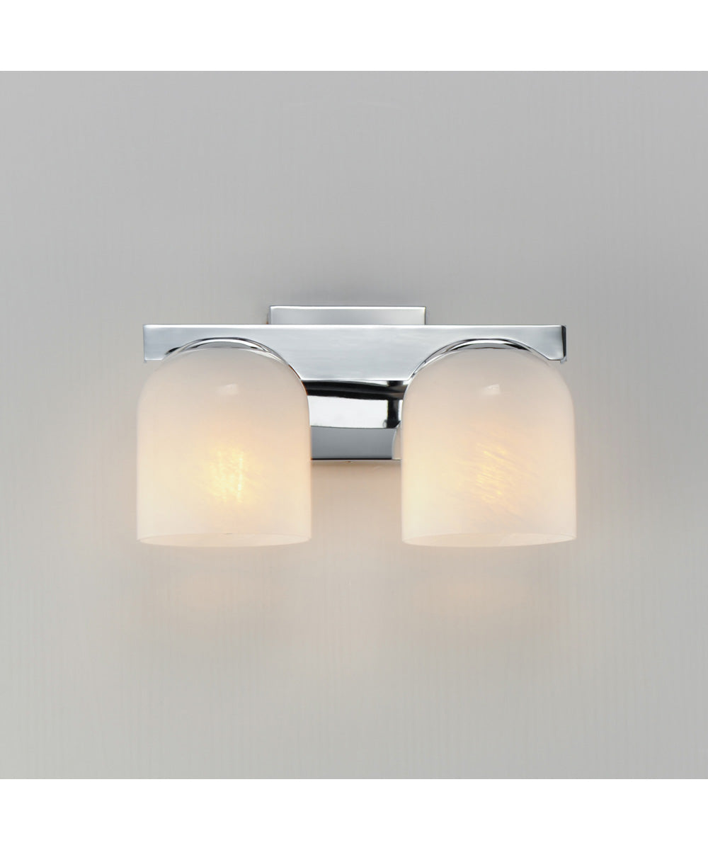 Scoop 2-Light Bath Vanity Polished Chrome