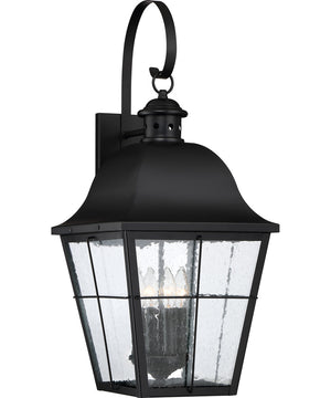 Millhouse Extra Large 4-light Outdoor Wall Light Mystic Black