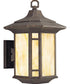 Arts Crafts 1-Light Medium Wall Lantern Weathered Bronze