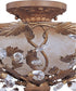 Maxim Elegante 3-Light Semi Flush Mount Etruscan Gold 2859EG