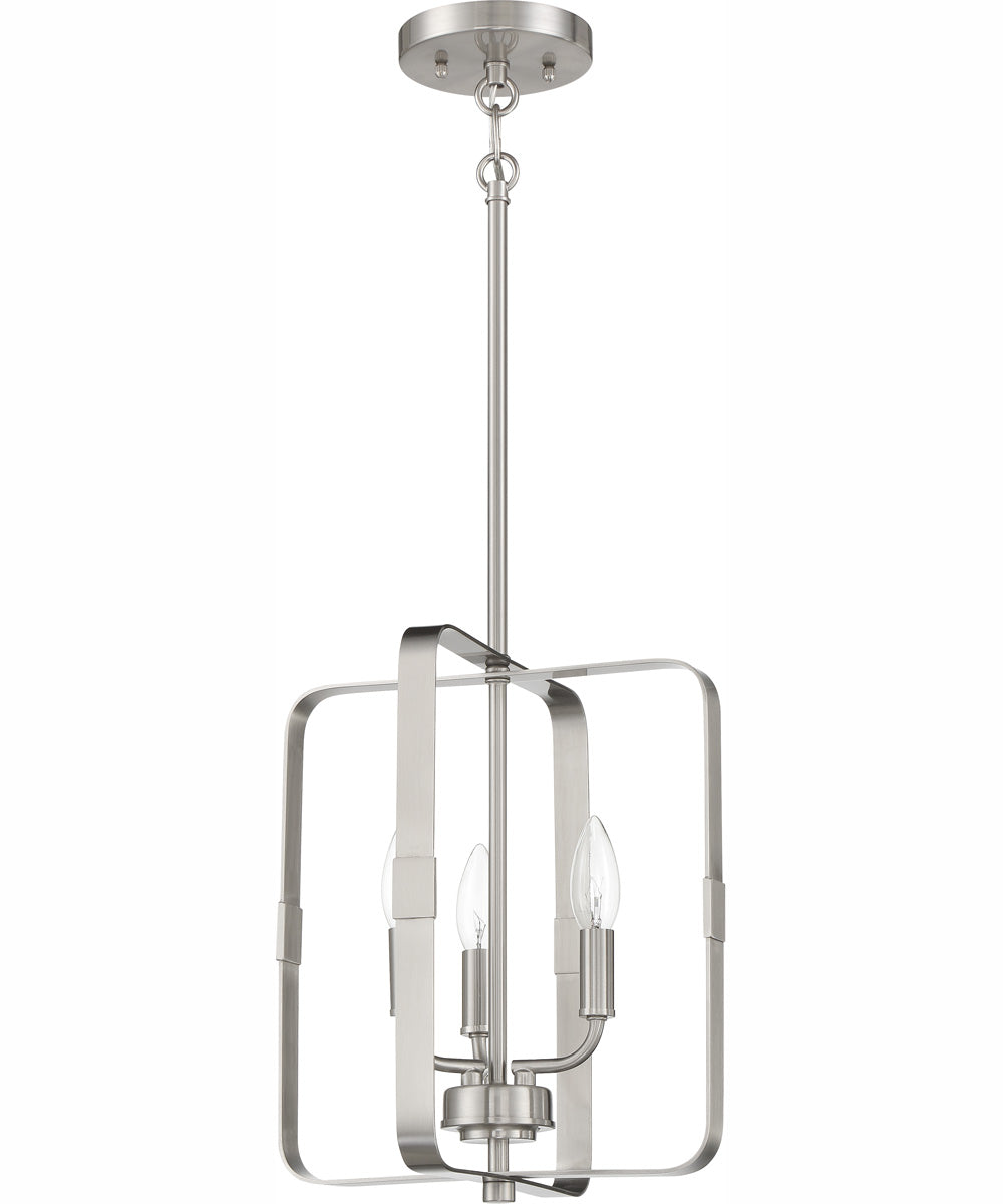 Stowe 3-Light Foyer Brushed Polished Nickel