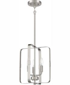 Stowe 3-Light Foyer Brushed Polished Nickel