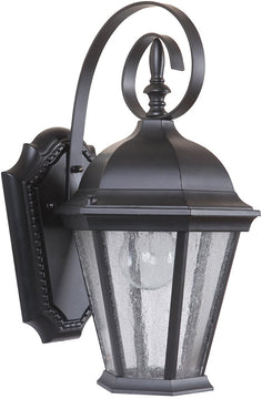 15"H Chadwick 1-Light Small Outdoor Wall Light Midnight