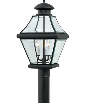 Rutledge Large 3-light Outdoor Post Light Mystic Black