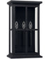 Mansell 3-Light Outdoor Wall Mount Rain or Shine - Black with Clear Glass