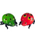 2-Piece Lady Bug Handcrafted Art Glass Sculpture Set