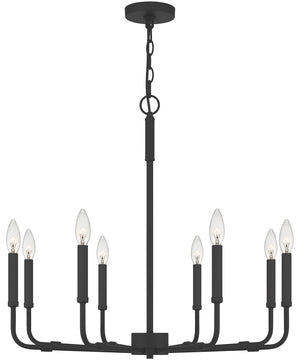 Abner 8-light Chandelier Matte Black