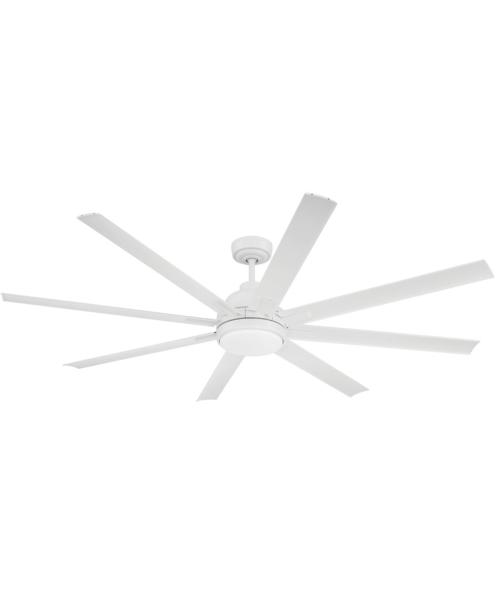 Rush 65" 1-Light Ceiling Fan (Blades Included) White