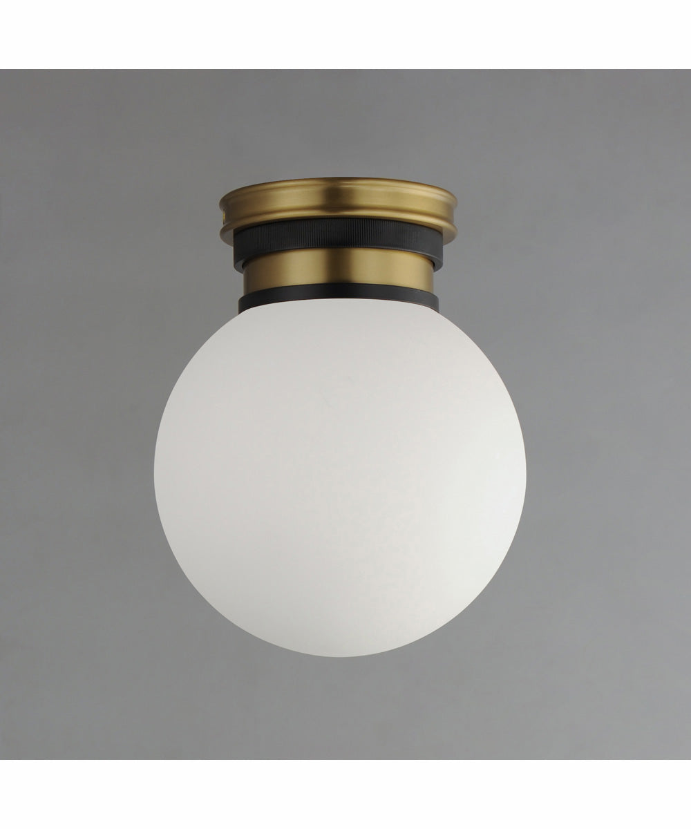 San Simeon 1-Light LED Flush Mount Black / Natural Aged Brass