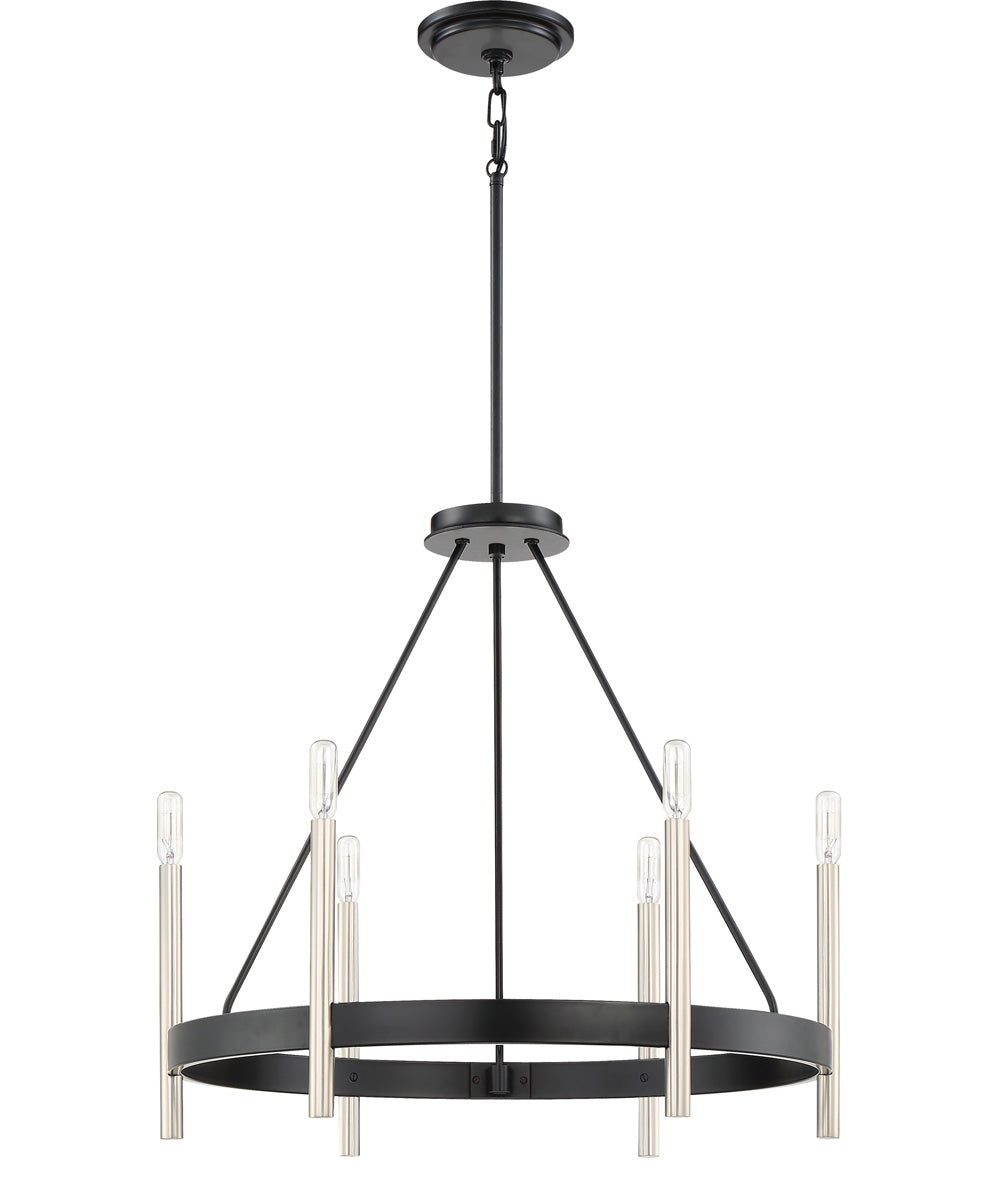 Anthem 6-light Chandelier Mystic Black