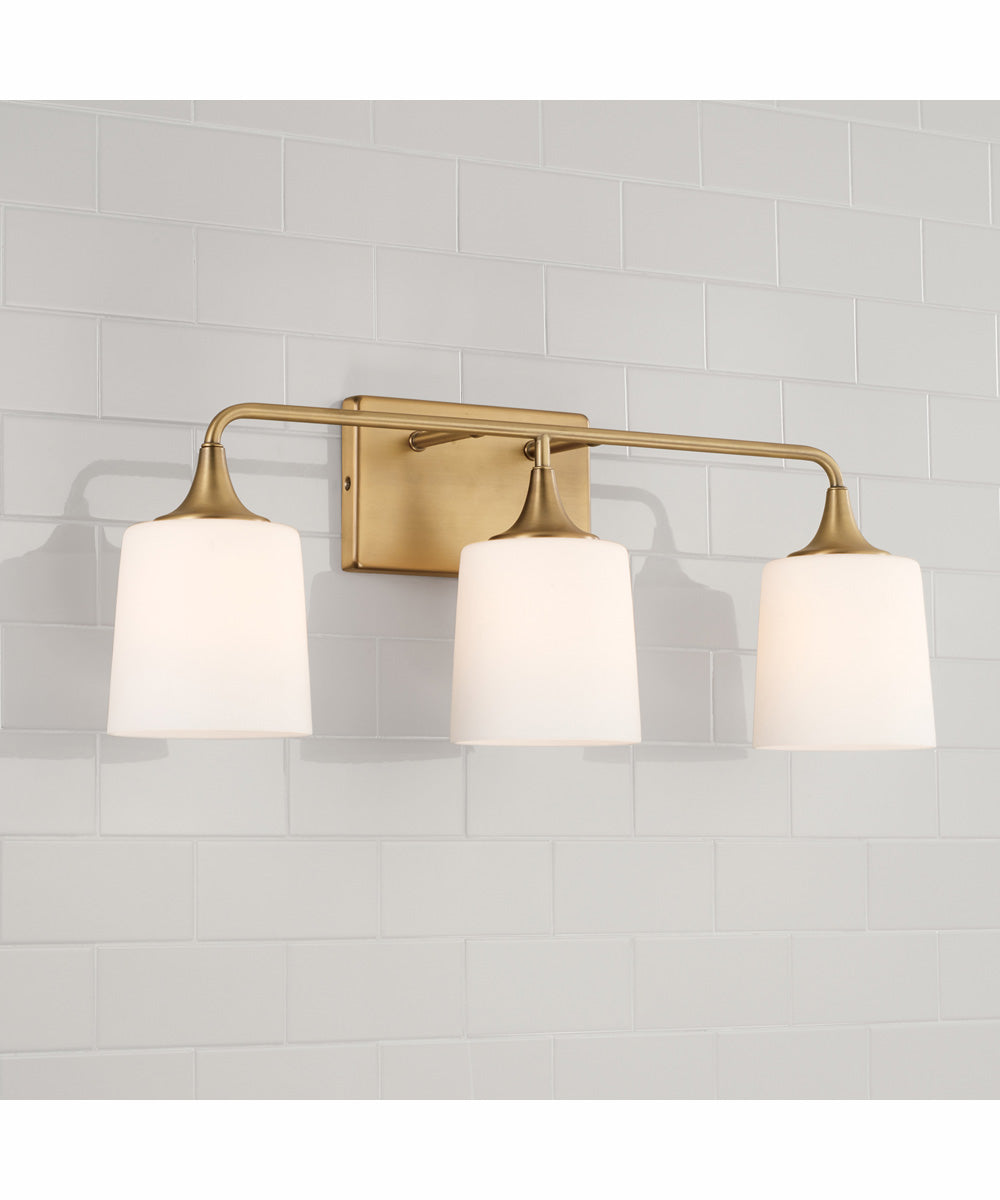 Presley 3-Light Vanity Aged Brass
