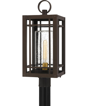 Pelham Large 1-light Outdoor Post Light  Coastal Armour Aluminum Western Bronze