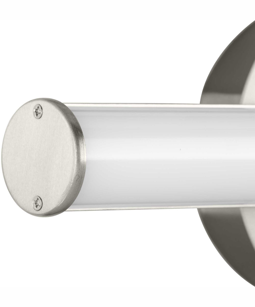 Phase 3 32 in. Large Modern 3CCT Integrated LED Linear Vanity Light Brushed Nickel