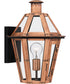 Burdett Small 1-light Outdoor Wall Light Aged Copper