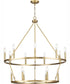Gilliam 9-Light New Traditional Chandelier Vintage Brass