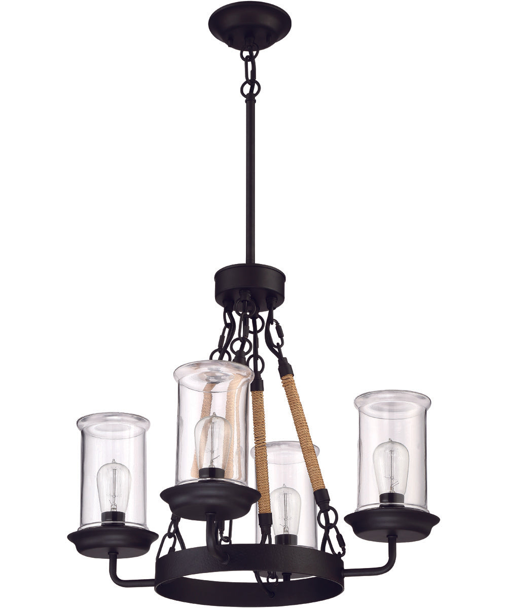 Homestead 4-Light Chandelier Espresso