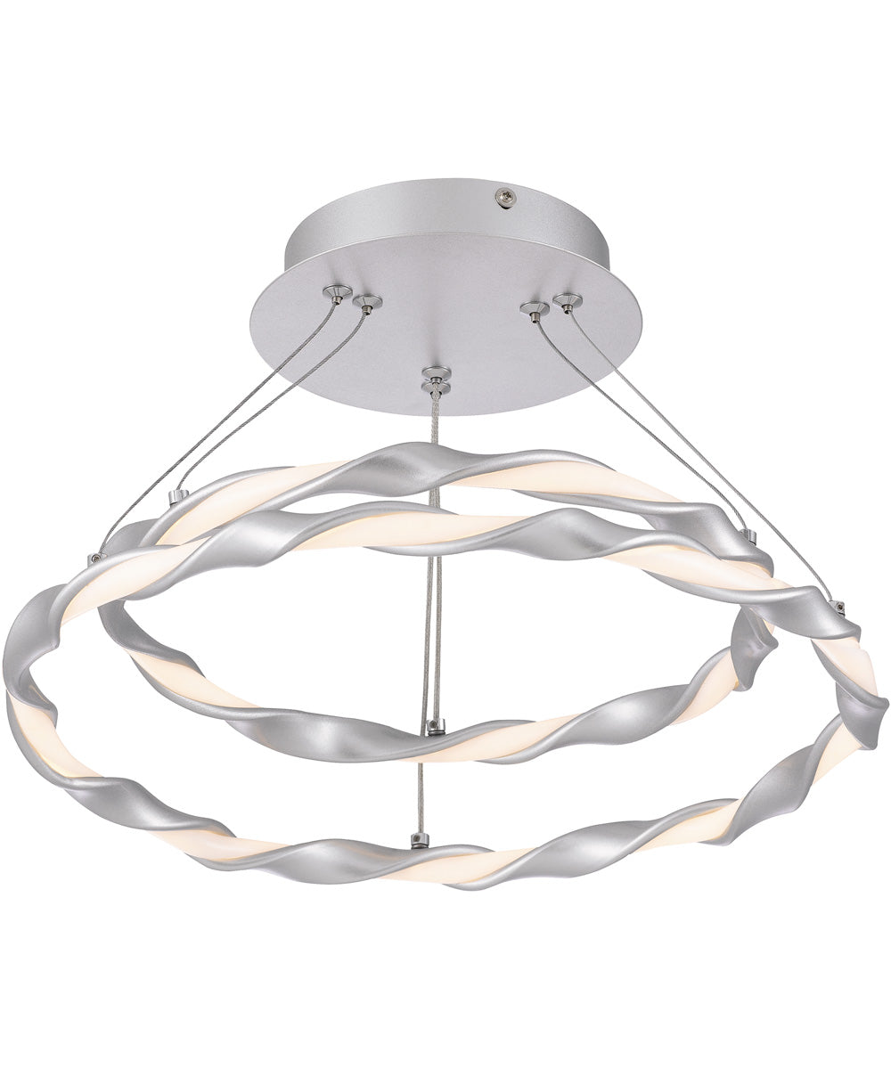 Finale  Semi Flush Mount Dipped Silver