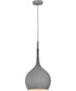 Ziggy 1-Light Medium Pendant in Matte Gray