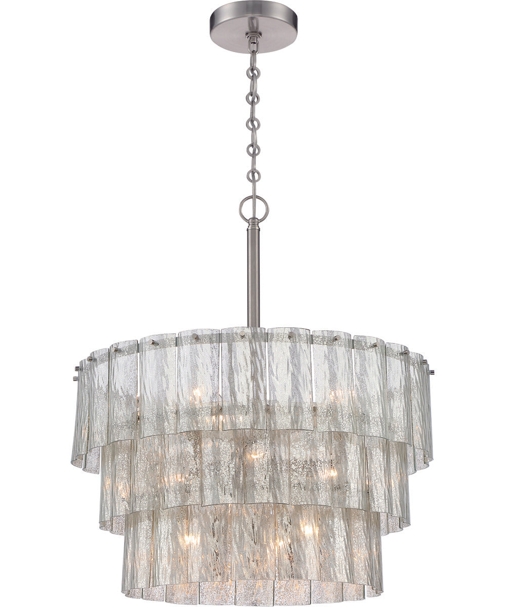 Museo 9-Light Pendant Brushed Polished Nickel