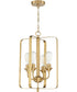 Bridgestone 4-Light Foyer Light Satin Brass