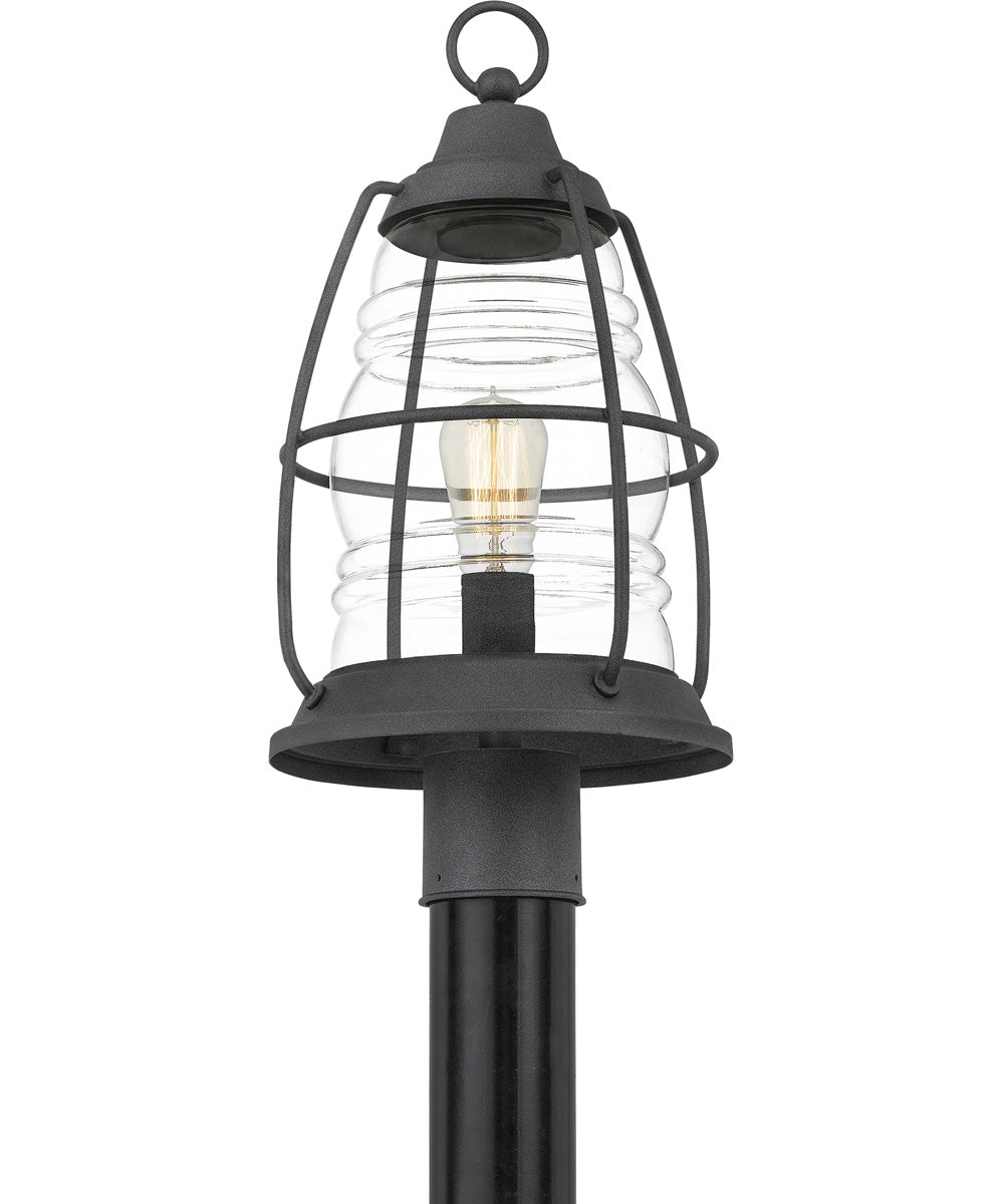Admiral Large 1-light Outdoor Post Light  Coastal Armour Aluminum Mottled Black