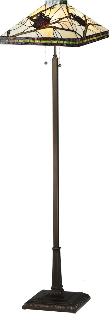 60"H Pinecone Mission Floor Lamp