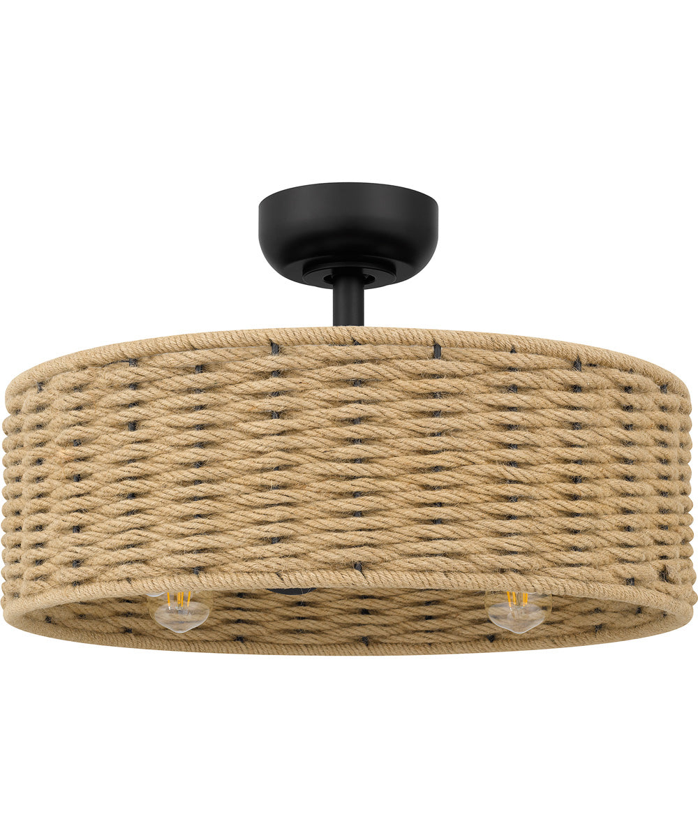 Quoizel Fandelier 4-light Fandelier Matte Black