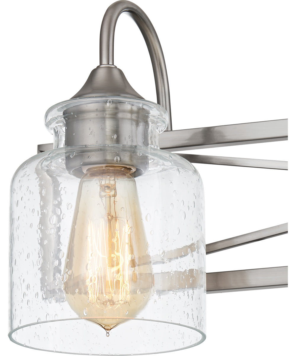 Bartley Large 3-light Bath Light Brushed Nickel
