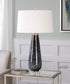 32"H Marchiazza Dark Charcoal Table Lamp