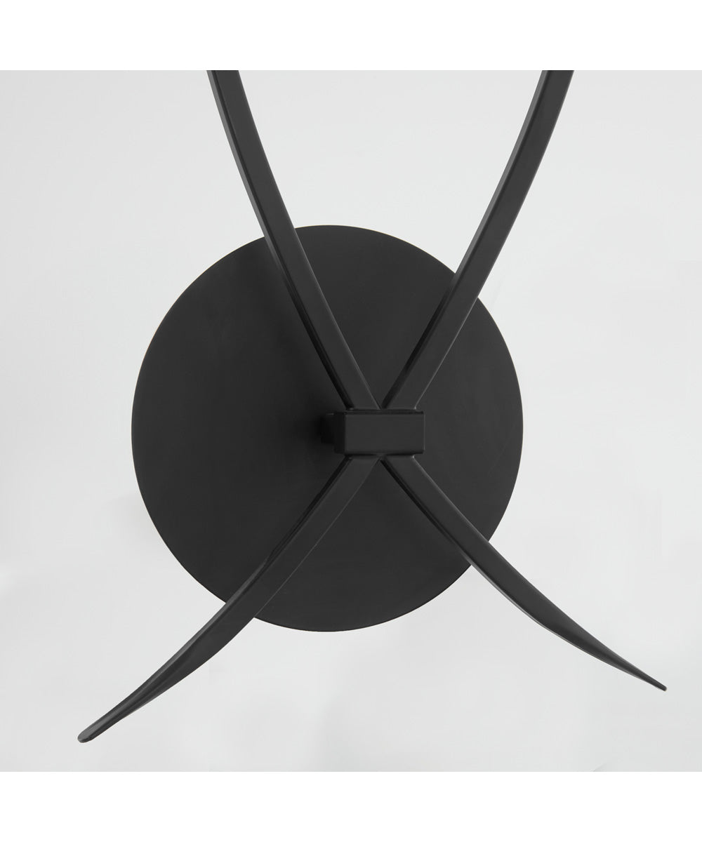 Majesty 2-light Wall Mount Light Fixture Matte Black