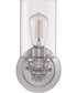 Dardyn 1-Light Wall Sconce Brushed Polished Nickel