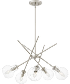 Asha 5-light Chandelier Brushed Nickel