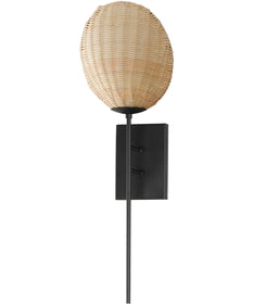 Maldives 1-Light Sconce Black