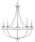 Gulliver 5-Light Coastal Chandelier Light Galvanized Finish