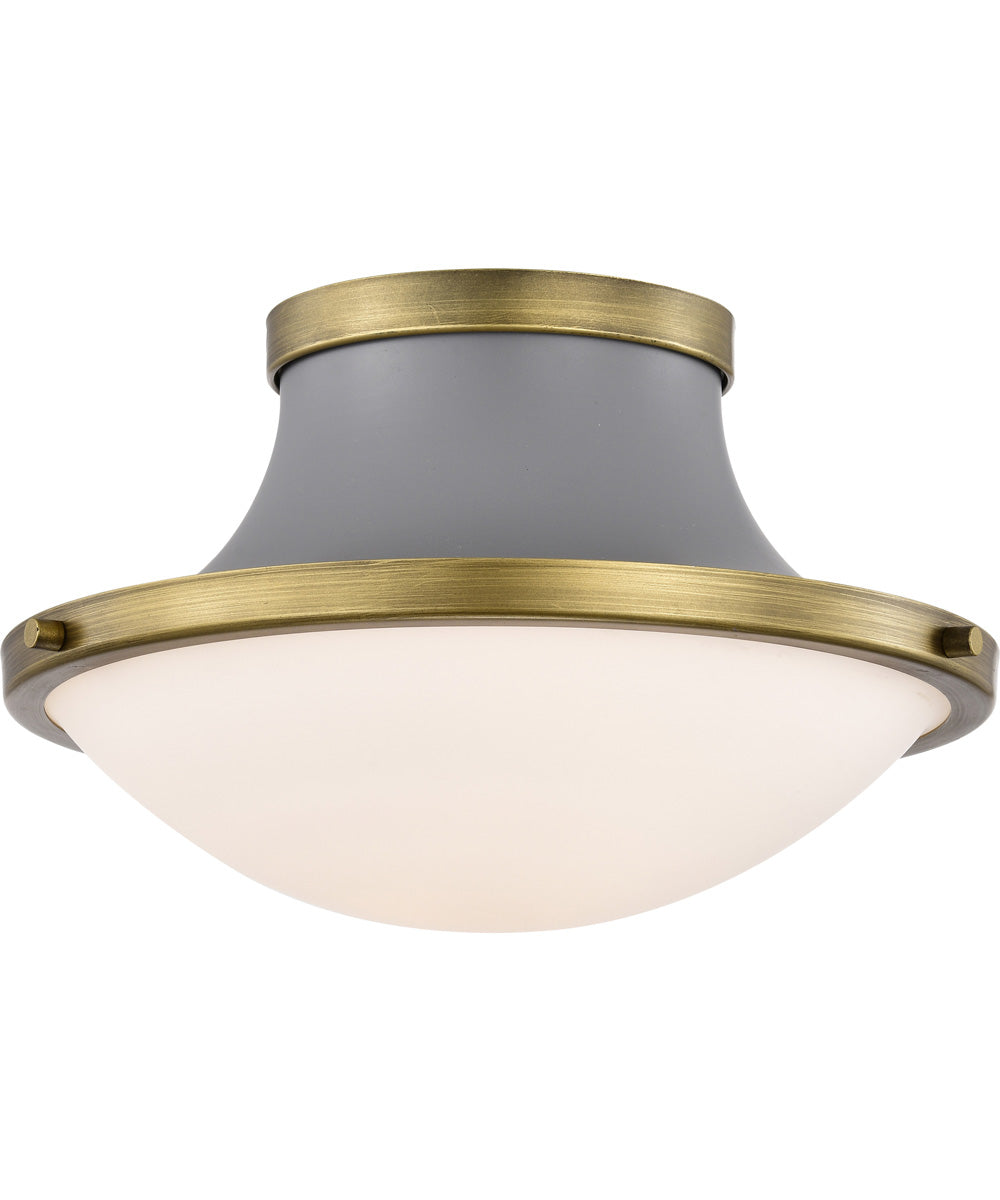Lafayette 1-Light Close-to-Ceiling Matte Gray