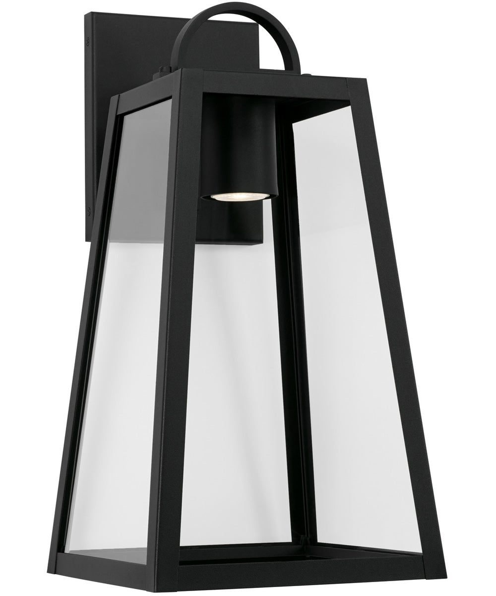 Leighton 1-Light Outdoor Wall-Lantern Rain or Shine - Black