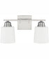 Hayden 2-Light Vanity Brushed Nickel