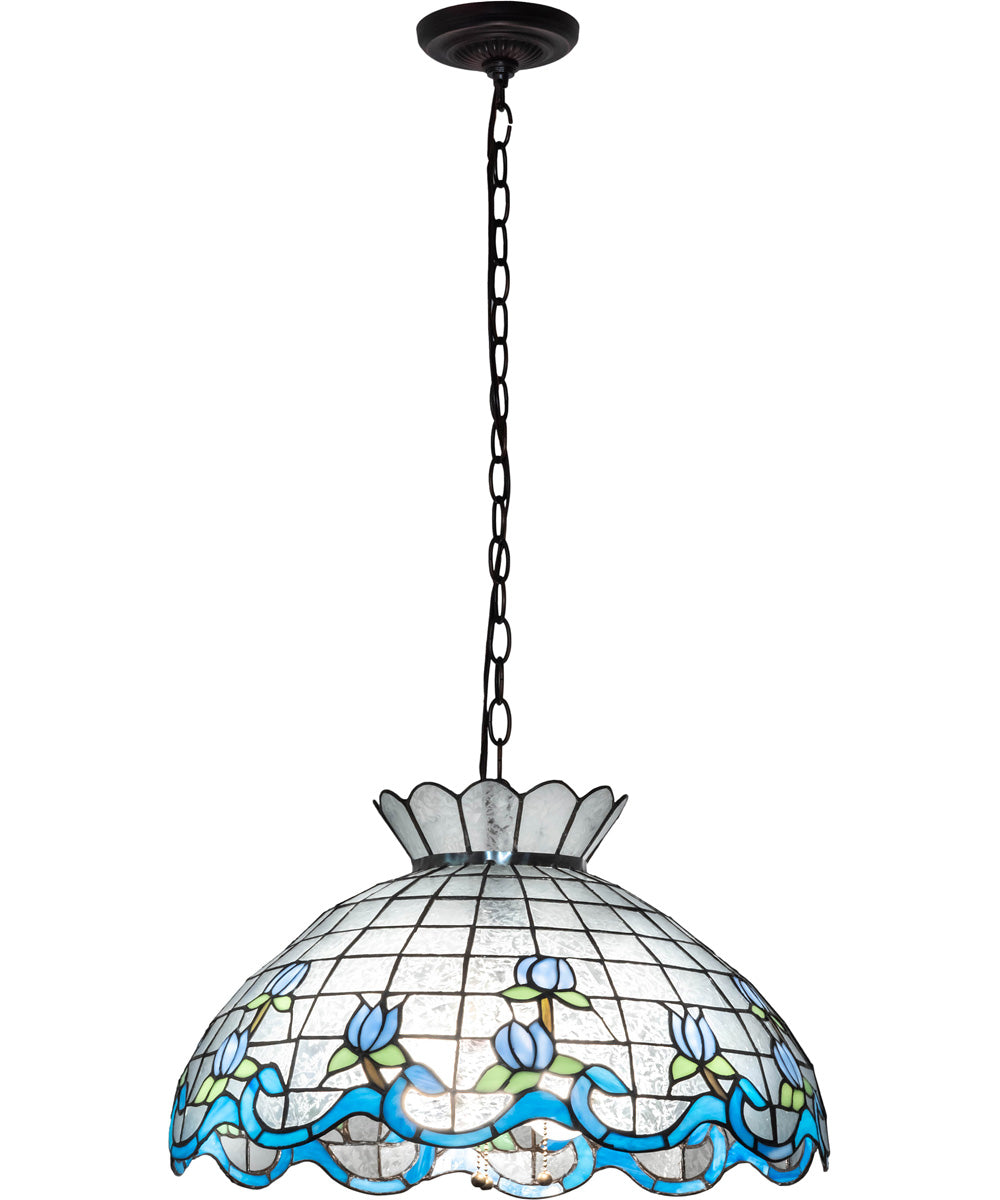 20" Wide Roseborder Pendant