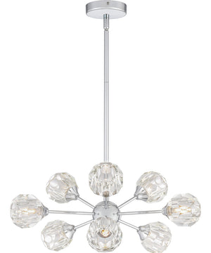 Spellbound 9-light Chandelier Polished Chrome