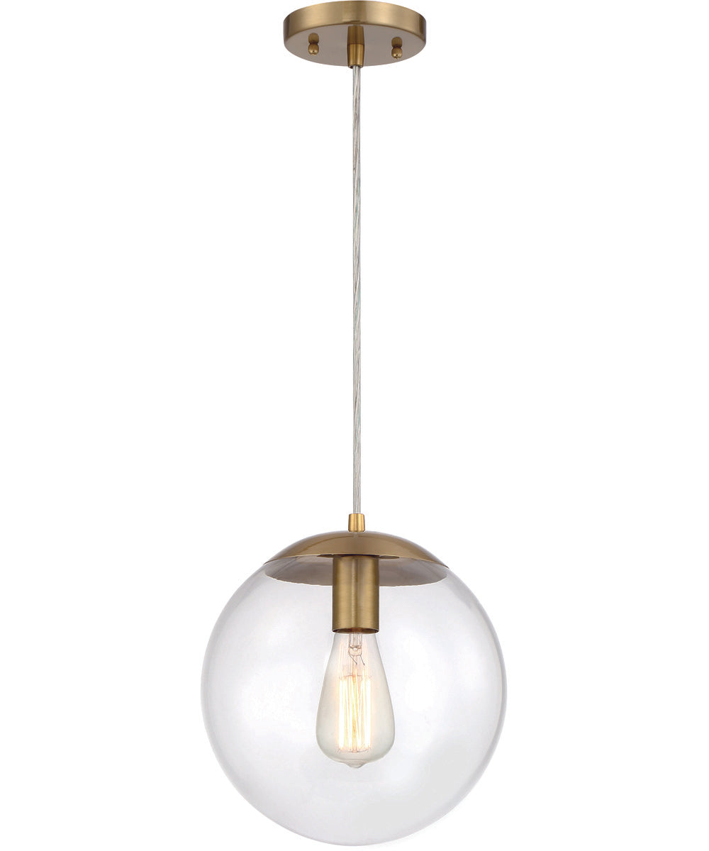 Gaze 1-Light Pendant Satin Brass