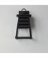 Shutters Vivex 1-Light Small Outdoor Wall Sconce Black
