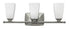 23"W Darby 3-Light Bath Three Light in Brushed Nickel