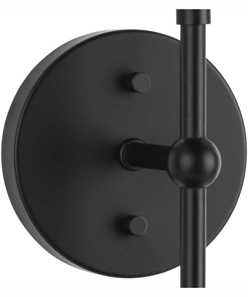 Atwell 2-Light Mid-Century Modern Wall Sconce Matte Black