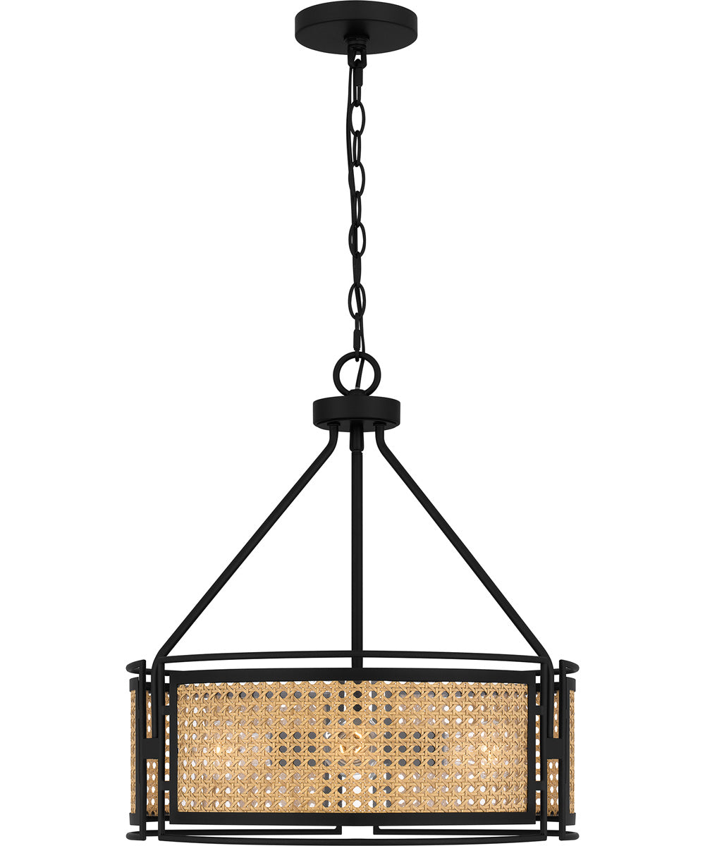 Priya Large 3-light Pendant Matte Black