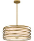 Spiral 3-light Pendant Light Gold