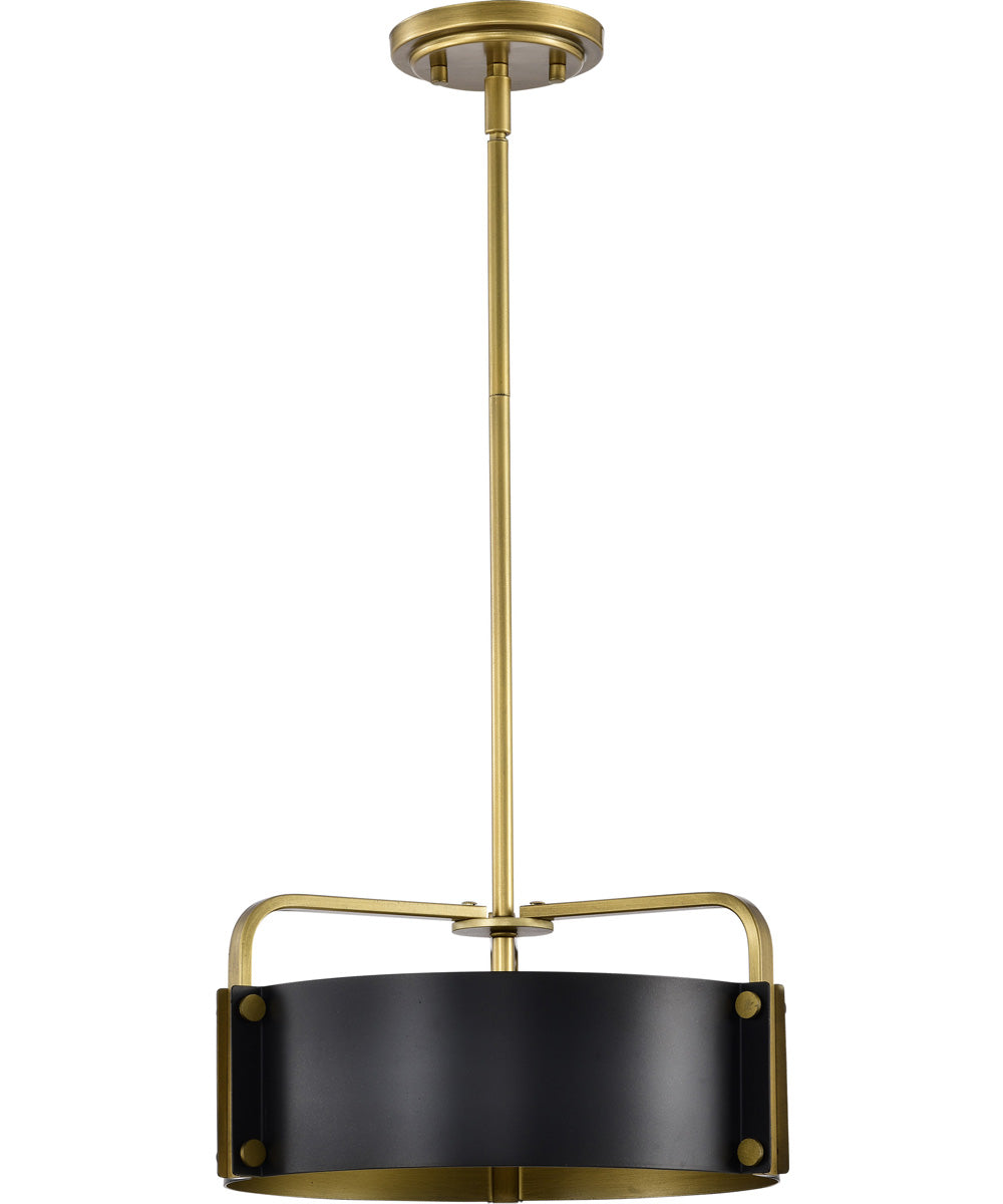 Altos 3-Light Pendant Matte Black