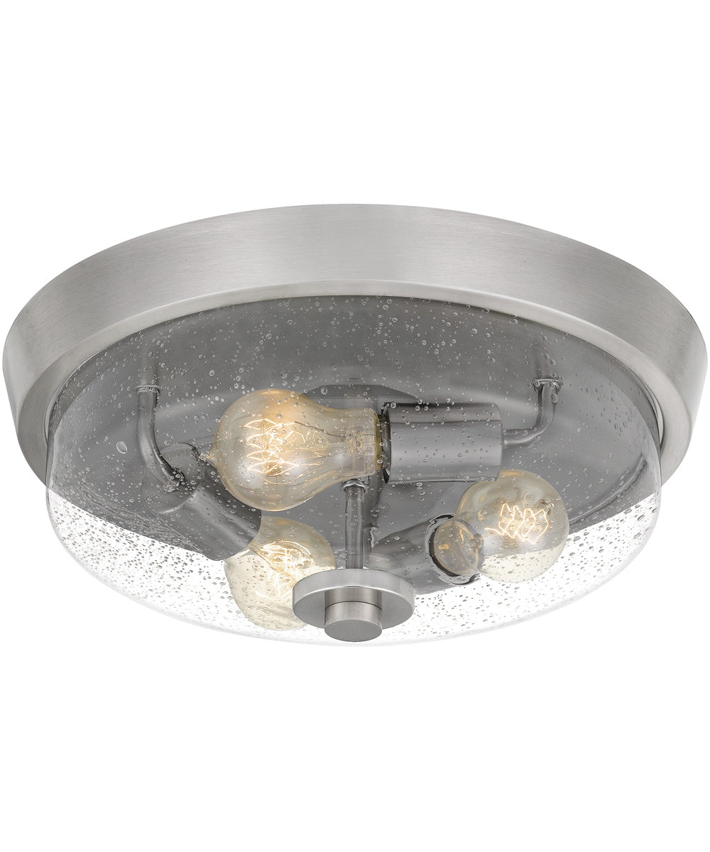 Radius 3-light Flush Mount Brushed Nickel